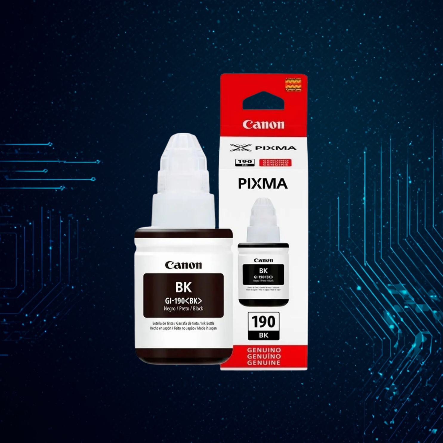 Tinta Negra Canon GI-190 BK – Original PIXMA
