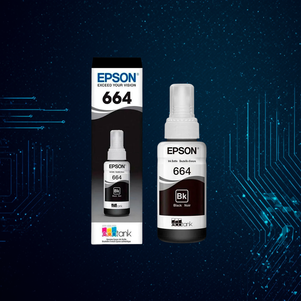 Tinta Negra Epson 664 BK – Black Original EcoTank