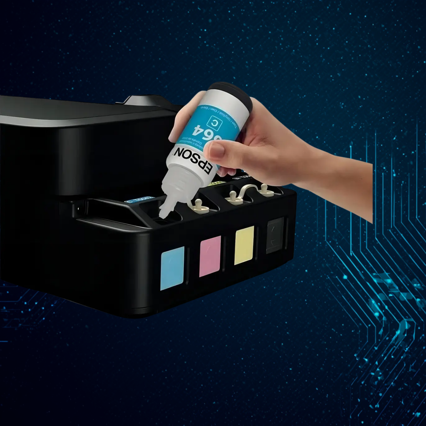 Tinta Azul Epson 664 – Cyan Original EcoTank